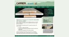 Desktop Screenshot of carrierlumber.bc.ca