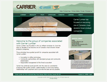 Tablet Screenshot of carrierlumber.bc.ca